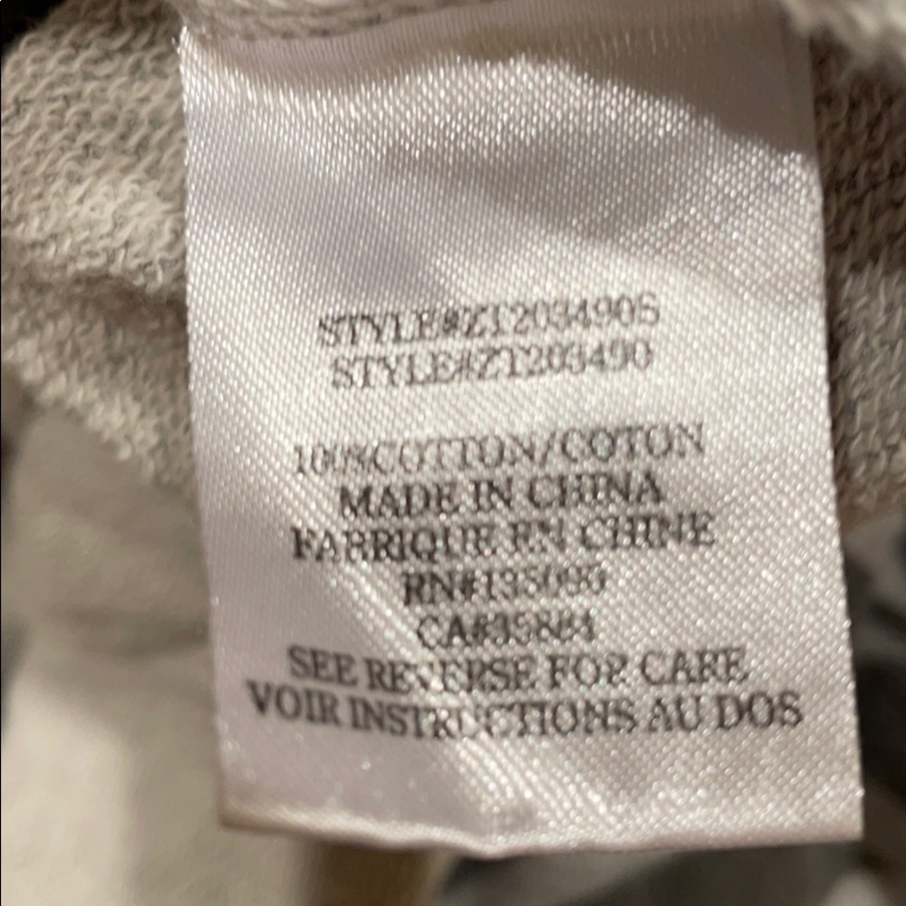 Grey Crew Neck Patterned Pullover - image 5